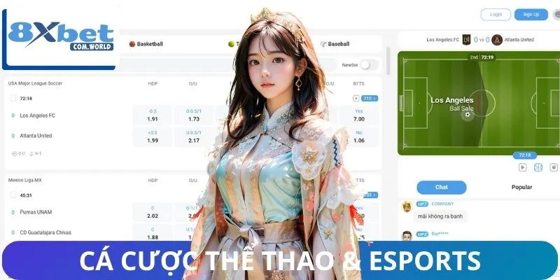 8XBET 13 Thể thao là một trong những sảnh cược chủ đạo làm nên thế mạnh của 8XBET